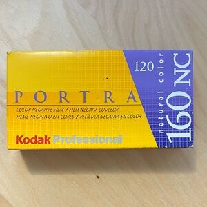 NEW, sealed, KODAK Portra 160 NC 120 film. (Expired) Vintage. Lot of 5 rolls.